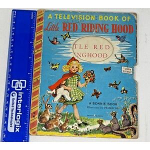 VTG A Television Book of Little Red Riding Hood Bonnie Book John Martin's House